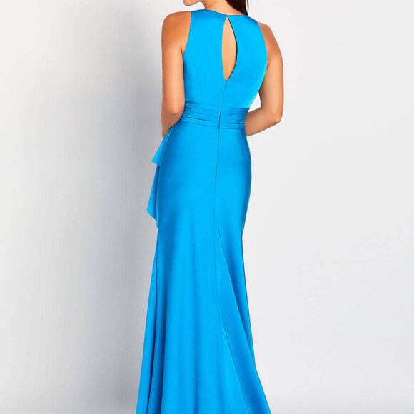 Cameron Blake Mother of the Bride Dress 119648 event gown NWT sz 10 Turquoise - Picture 3 of 4